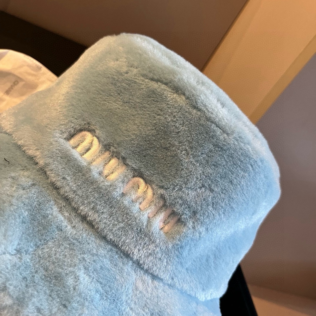 the hat. miumiu, the lamb scarf hat - 图片 2