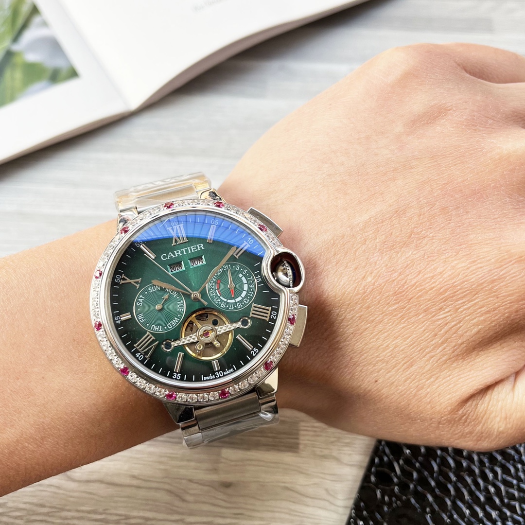 NO:147361,Platinum Steel 30 Blue Balloon Series Shockingly launched [Latest] Cartier Multifunctional Boutique Design [Type] Boutique Men's Watch [Watch Strap] Real Cowhide Strap [Movement] High-end Fully Automatic Mechanical Movement [Mirror] Mineral Strengthened Glass (More High Definition) Elegant Taste, Exotic, Ingenious, Ingenious, Wrist Treasure, Size Diameter 42mm Thickness 12.5mm Hot Sale!  Welcome to reprint!  cartier cowhide19860909白金钢30 蓝气球系列 震撼上市【最新】卡地亚 多功能精品设计【类型】精品男士腕表【表带】真牛皮表带【机芯】高端全自动机械机芯【镜面】矿物质强化玻璃（更高清） 品味高雅 浩瀚大气 匠心独运 腕间瑰宝 尺寸直径42mm厚12.5mm热卖上市！欢迎转载！,,cartier,cowhide,Watch