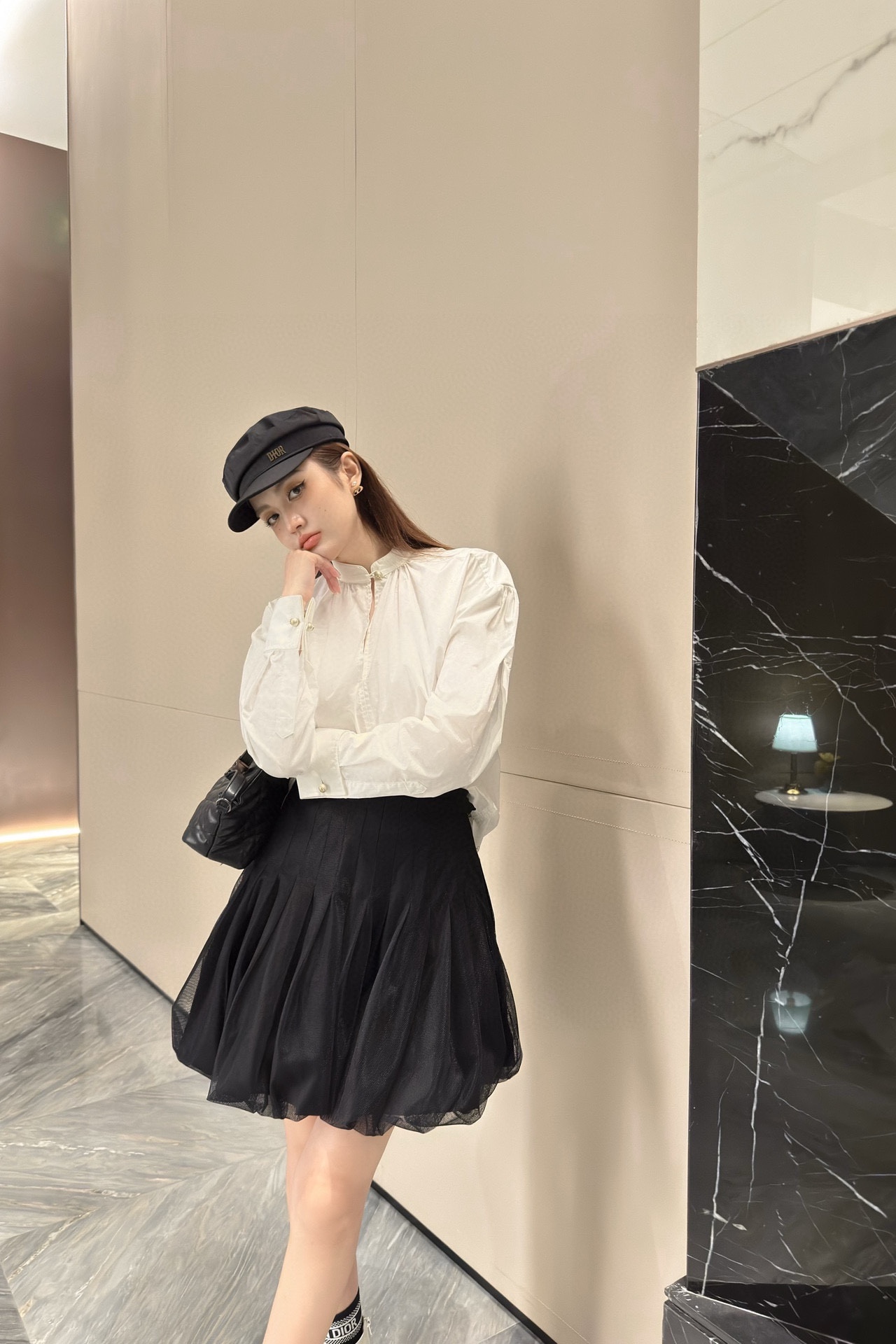 NO:306703,Model number D25011157 Dio* new custom mesh perspective pleated puffy flower bud skirt short skirt skirt!  Black, (M size waist 70, skirt length 48, dior, skirt, alexander wang19860909款号D25011157 Dio*新款定制网纱透视压褶蓬蓬花苞裙短裙半身裙！黑色,（M码腰围70,裙长48,,dior,skirts,alexander wang,Women's clothing