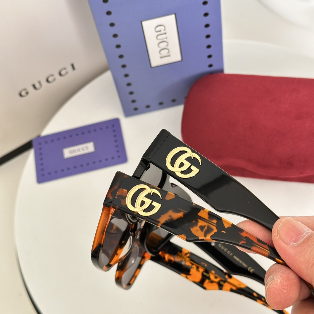 ‼️ 细节图 GUCC*🐝🐝🐝MODEL：GG1422S🐝🐝🐝SIZE：51口20-142🐝🐝🐝