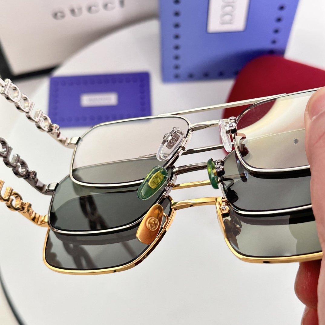 ‼️ 细节图 GUCC*🐝🐝🐝MODEL：GG1804S🐝🐝🐝SIZE：54口19-145🐝🐝🐝
