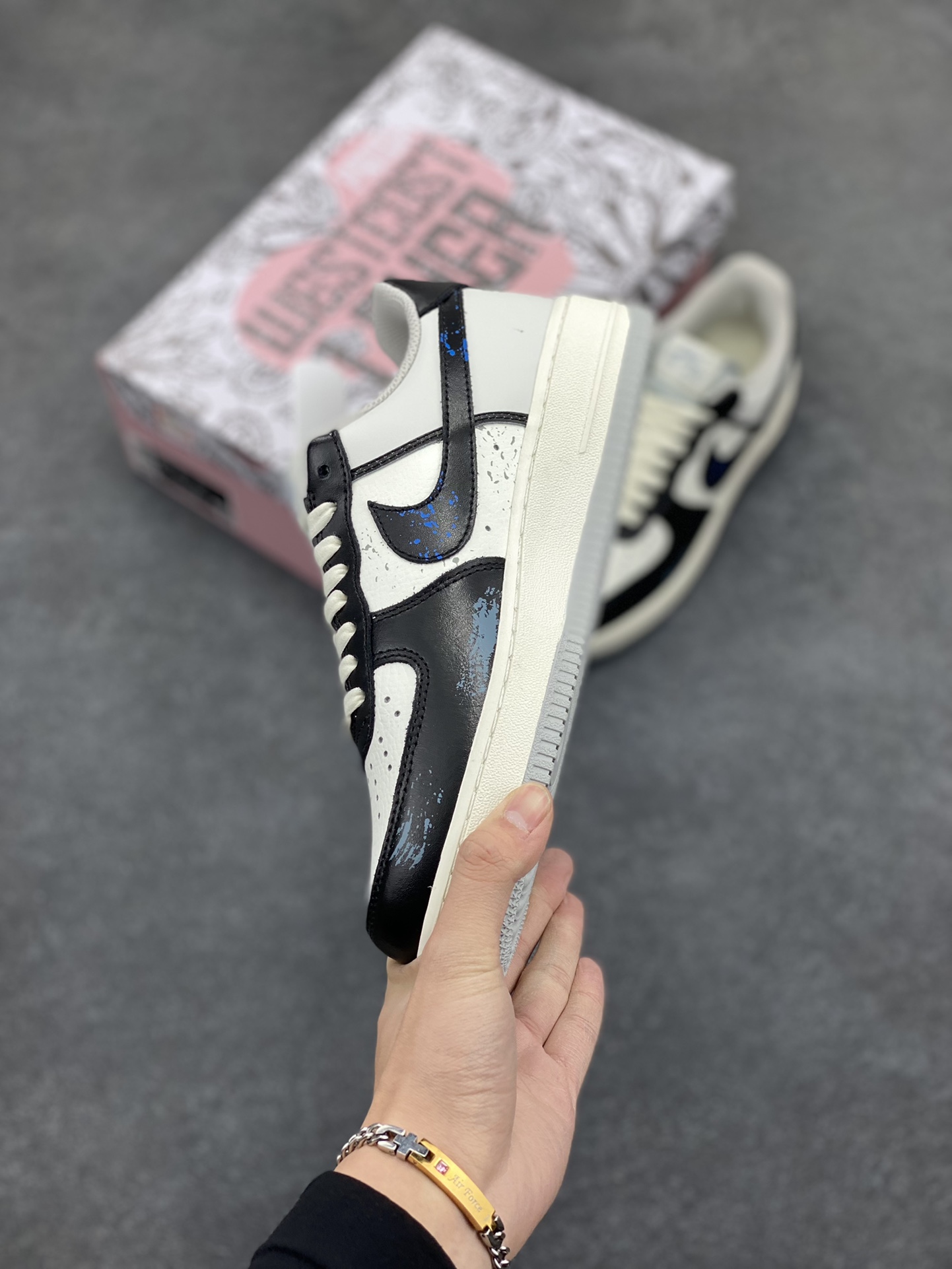 图片[3]-Nike Air Force 1 Low’07 西海岸配色 空军一号低帮休闲板鞋 定制皮料 原厂3D打印 定制鞋盒 原楦原纸板 纯正空军版型 内置全掌气垫 货号：LT5986-920 尺码：36 36.5 37.5 38 38.5 39 40 40.5 41 42 42.5 43 44 44.5 45-选品中心