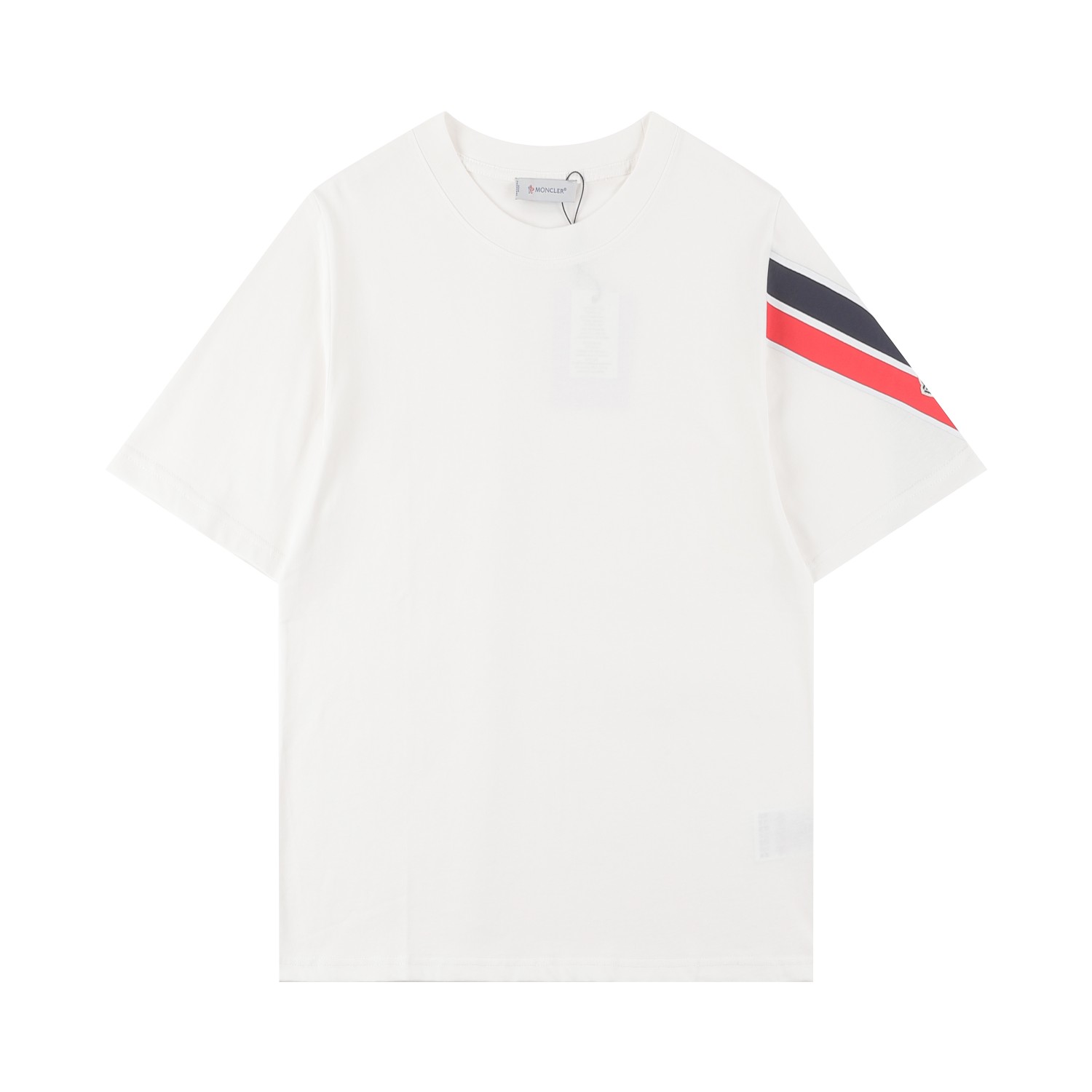 MOMCLE Mont* 2025SS primavera-verano nueva camiseta de manga corta, logo clásico en la manga con contraste de color, de…
