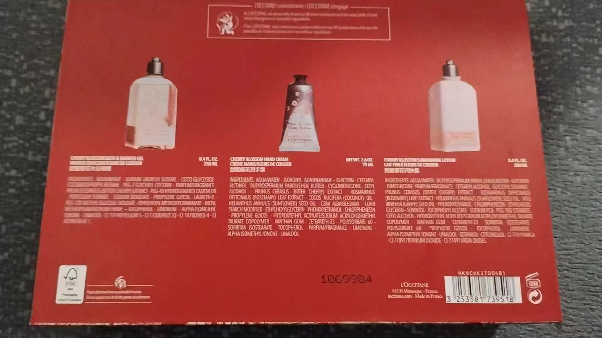 L'Occitane Cherry Blossom Trio Set - Gently Cleansing and Nourishing 3 a1736865936354 2130