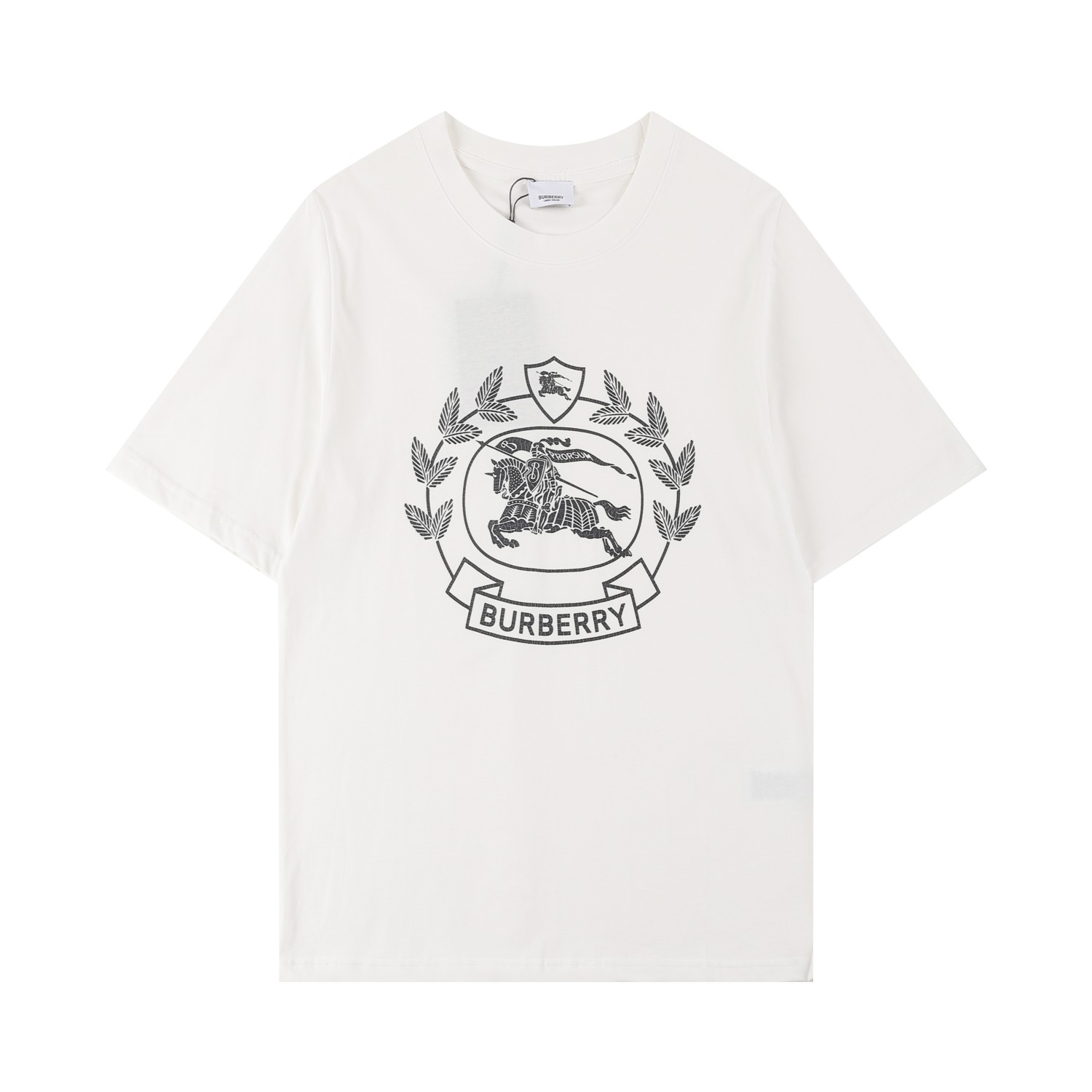 BBR Burberry* Camiseta de manga corta nueva para primavera/verano 2023SS, serie clásica de la espiga con el caballo de …