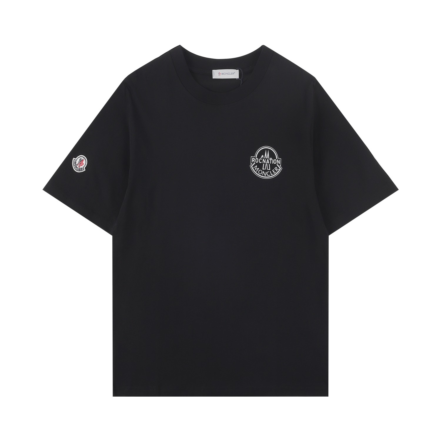 MOMCLE Mont* 2025SS primavera-verano nueva camiseta de manga corta, diseño clásico de logo de marca en el pecho, detall…