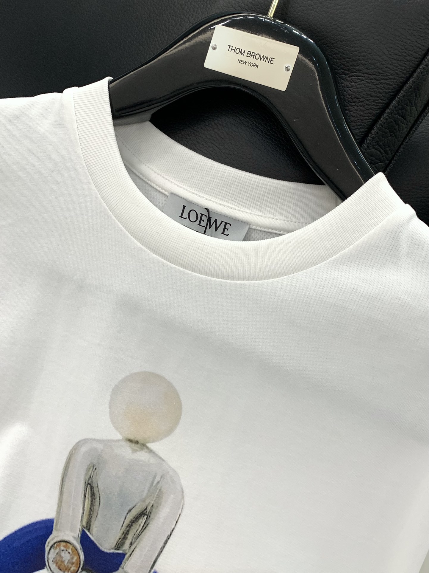 ，Loewe 罗意威，2025春夏最新款，时尚休闲圆领短袖T恤，原单狠货，简约舒适，版型不挑人，采用进口