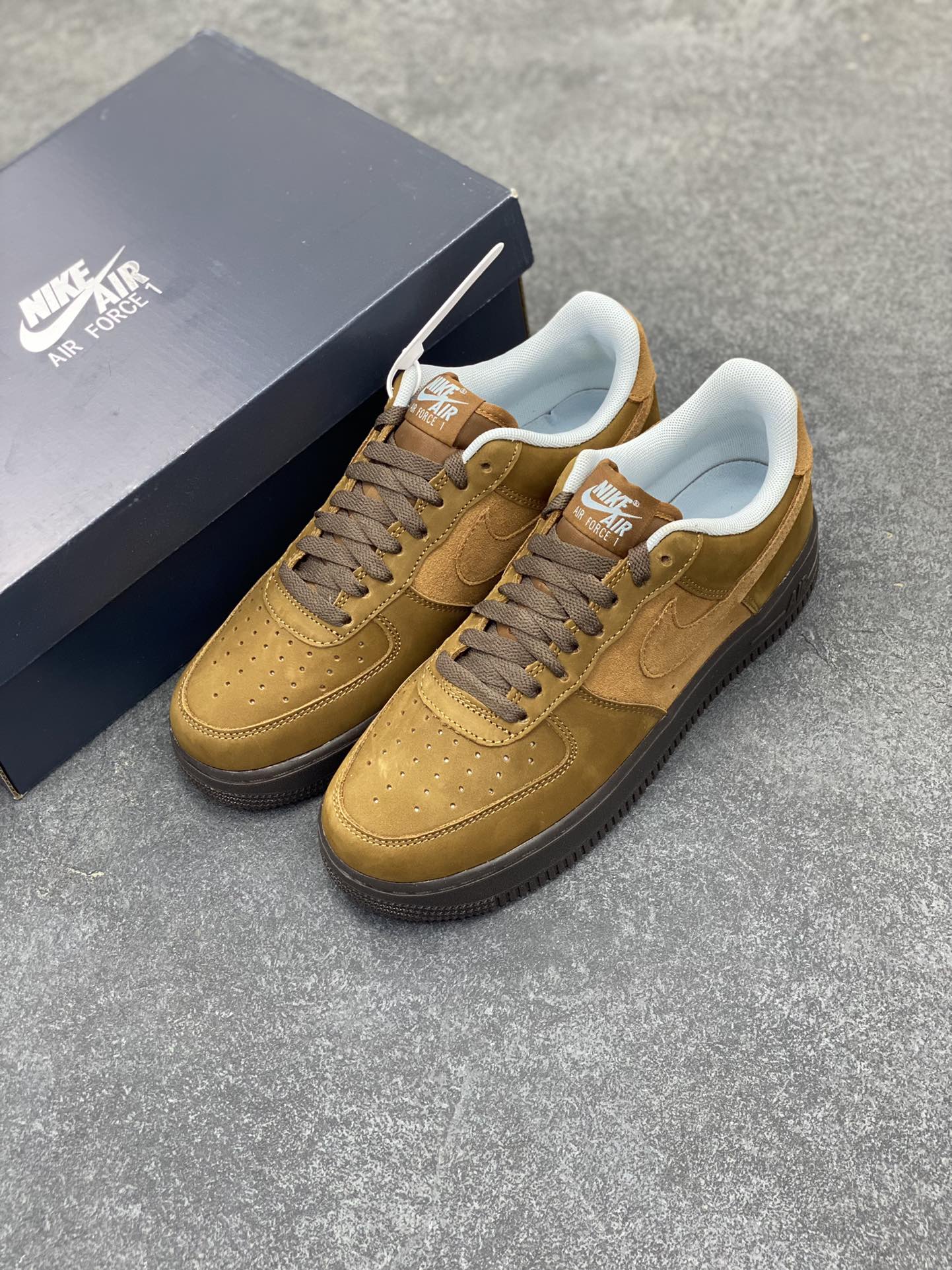图片[8]-Air Force 1\’ 07 棕褐 原楦头原纸板 打造纯正空军版型 专注外贸渠道 全掌内置蜂窝气垫 #原盒配件 原厂中底钢印、拉帮完美 货号：IB4617-222 尺码：35.5 36 36.5 37.5 38 38.5 39 40 40.5 41 42 42.5 43 44 44.5 45-选品中心