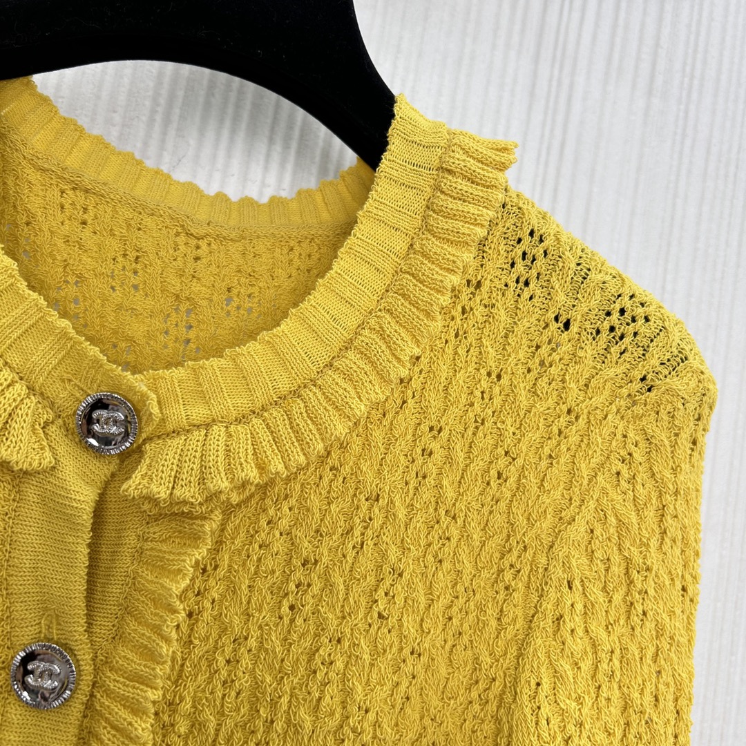 Elegant French Style Knitted Cardigan with Lace Trim - Chic & Versatile 7 i1737088815 4222 5