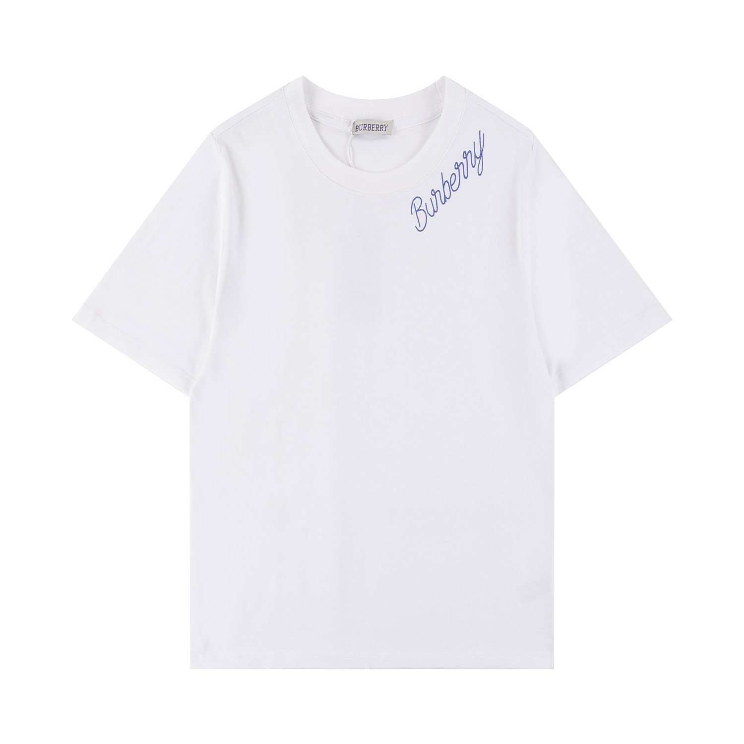BBR Burberry* Camiseta de manga corta nueva para primavera/verano 2025SS, con firma bordada artística, detalles perfect…