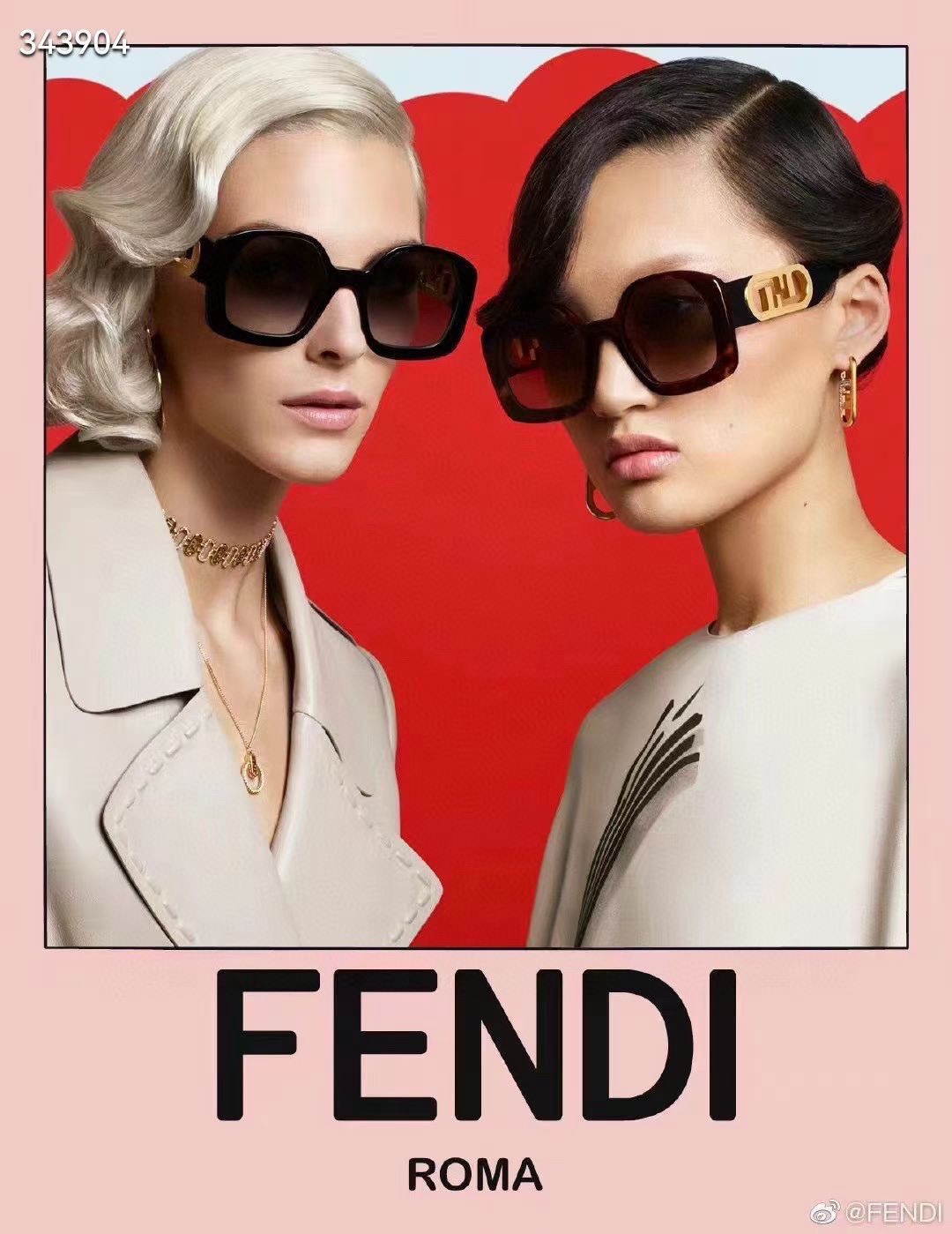 Fendi todos los colores en stock FEND* MODELO：FE40048USIZE：53口24-145