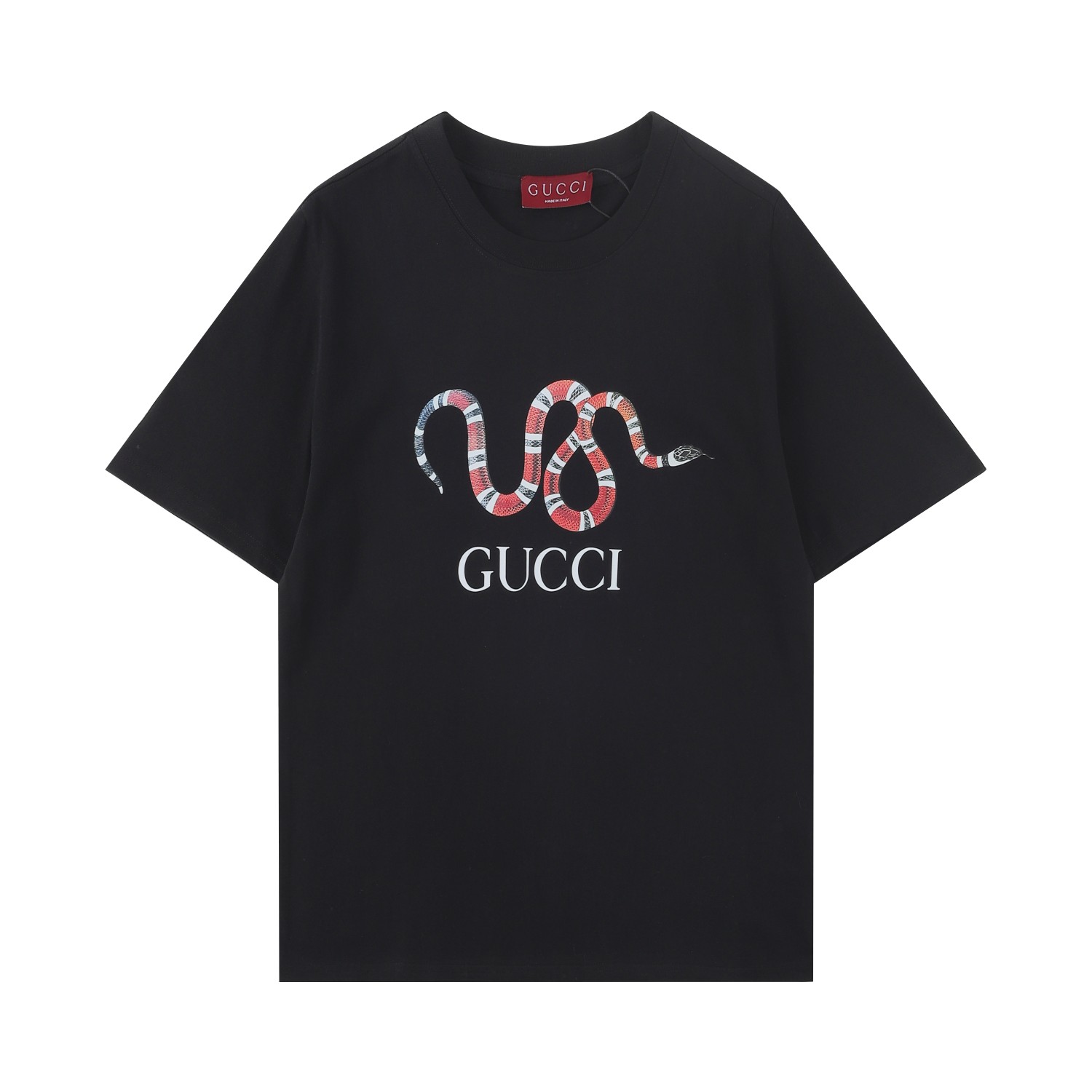 GUCC古*2025SS primavera/verano camiseta de manga corta nueva, mismo estilo que Wang Jiale, serie limitada del año de la …