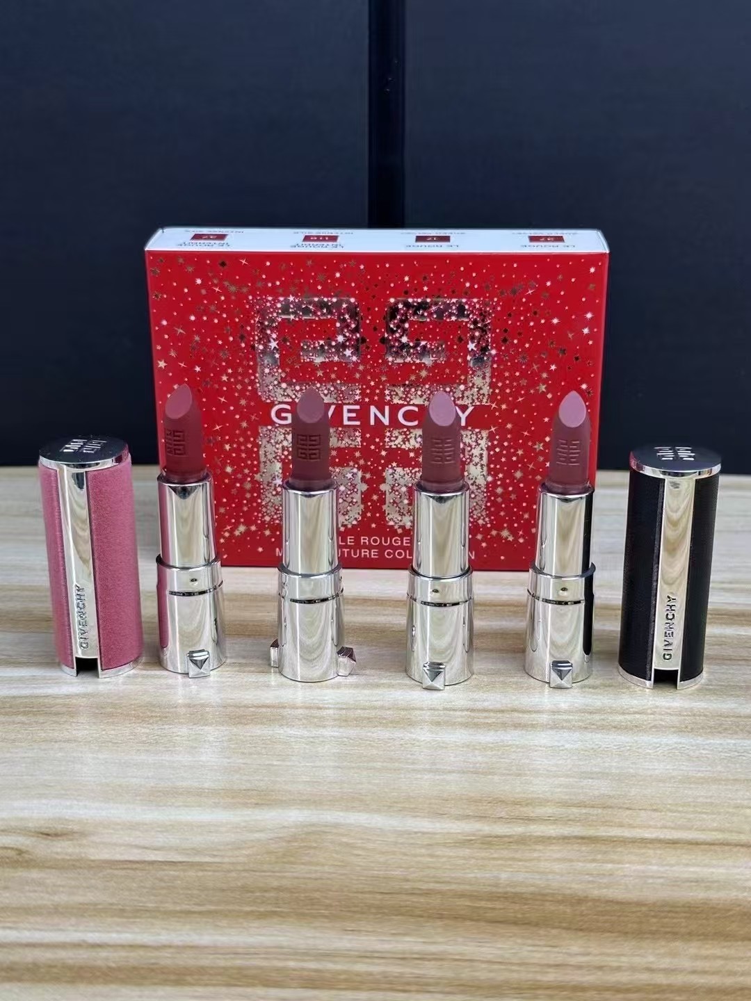 55. Givenchy Labial de alta costura mini set de viaje de 4 piezas 🔜 Calidad uno a uno❗️ Reabastecido[celebración][cele…