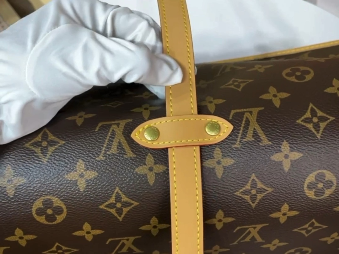 【SAUMUR 中号中古手袋 】M42254 老花（双子星）小视频