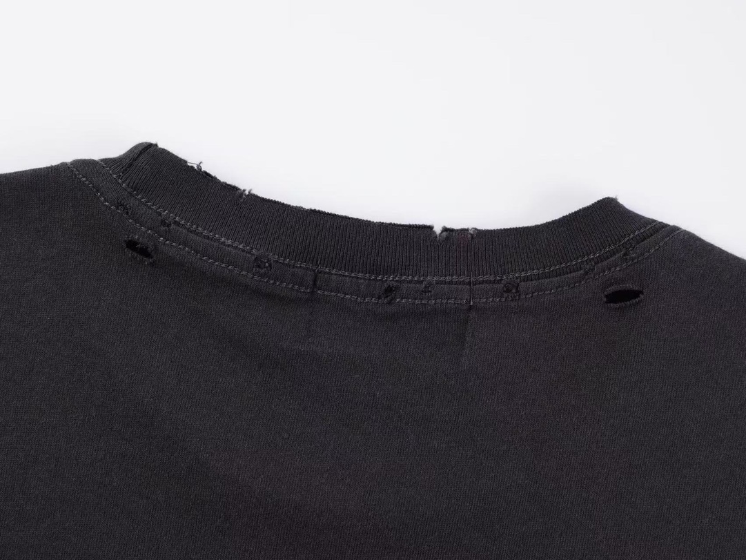 Enfants Riches Déprimés Black Distressed Logo Cotton T-Shirt 10 i1737827182 7905 8