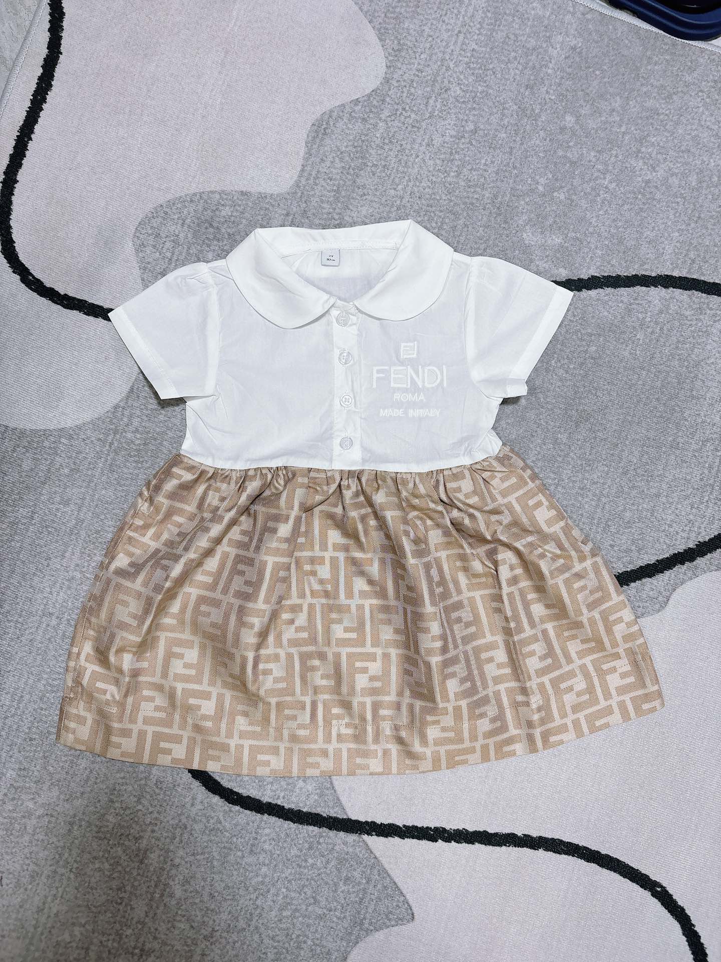 ❤️Sin menos @138 sin menos 100-110-130-140-160 nuevo de primavera-verano vestido de niña bebé con combinación de piezas