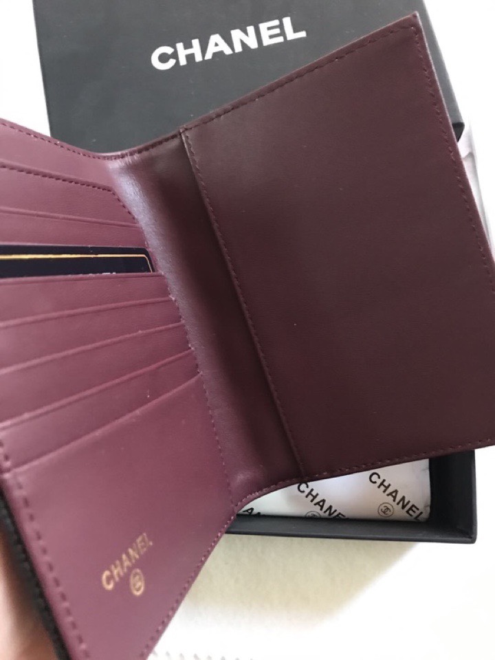 Chanel香奈儿 魚子酱牛皮護照包 高品質専柜款