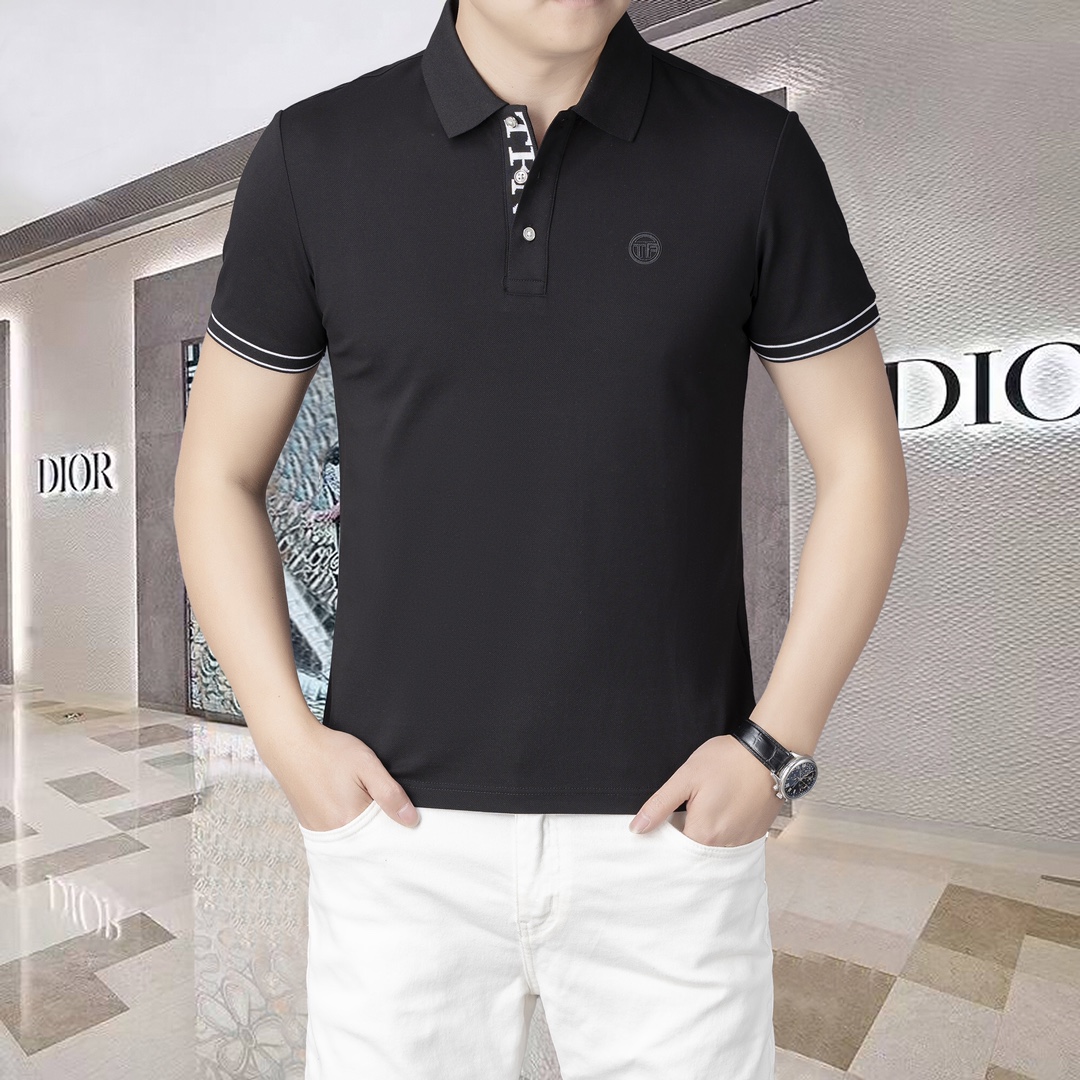 Tom Ford 2025 Summer Polo Shirt: Elegant Design, Premium Quality Fabric, Signature Brand Logo - 图片 2