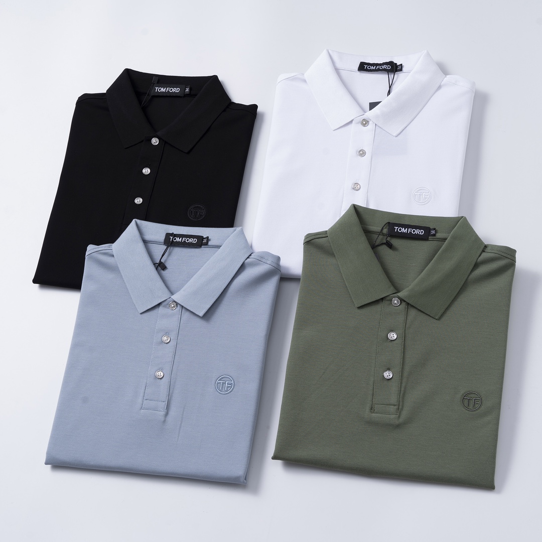 Tom Ford 2025 Summer Polo Shirt: Elegant Design, Premium Quality Fabric, Signature Brand Logo