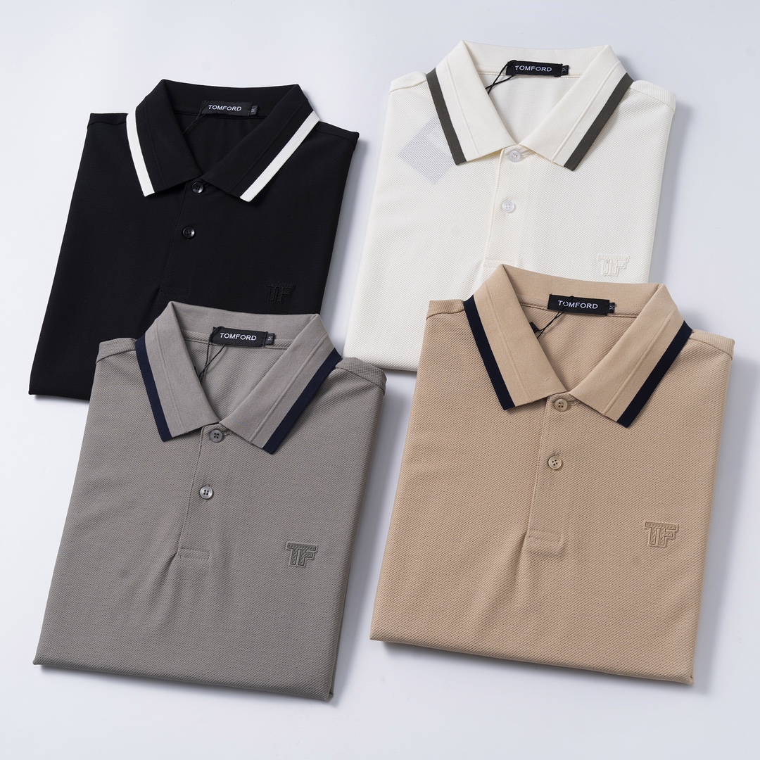 Tom Ford 2025 Summer Polo Shirt: Elegance Unleashed in Signature Style - 图片 1