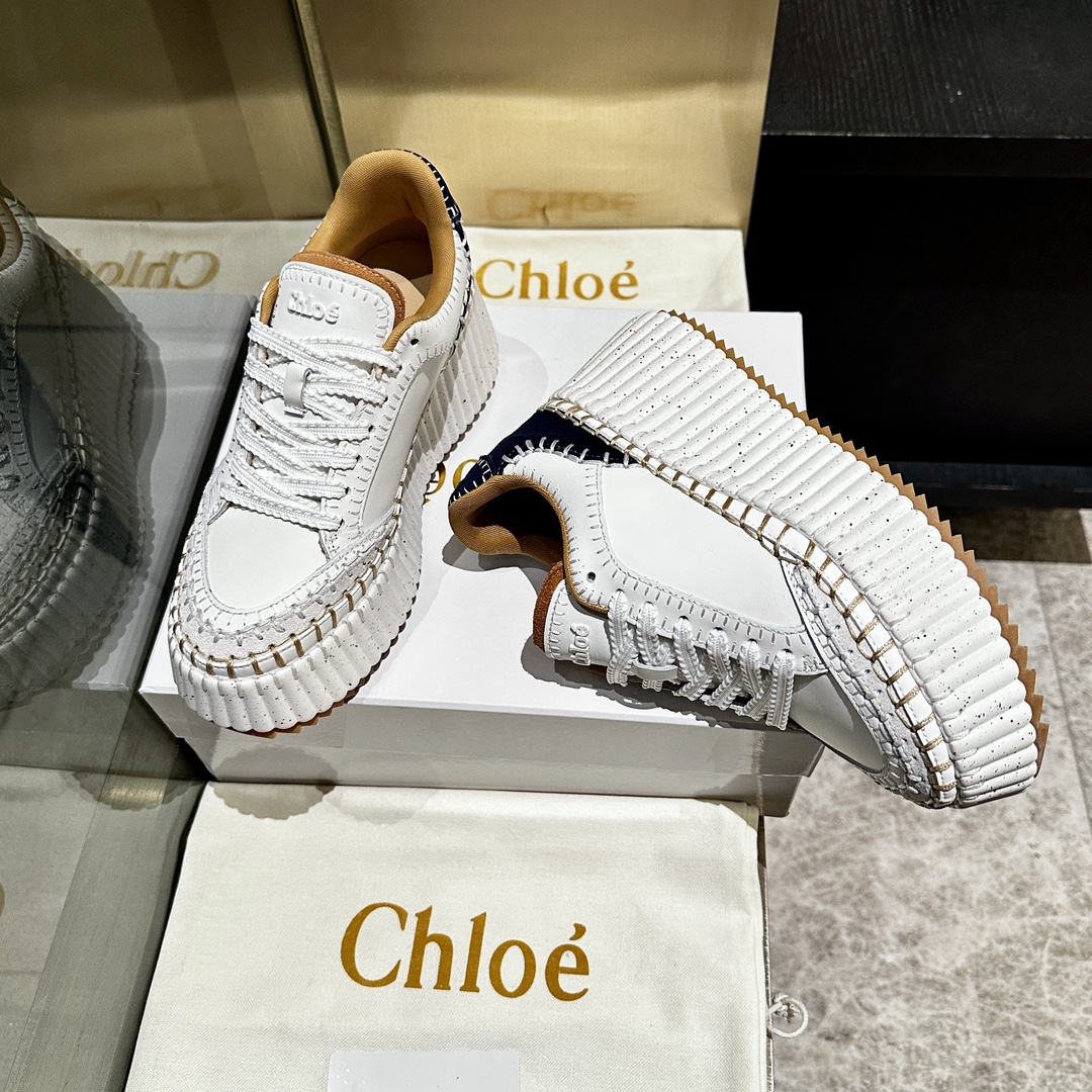Chloé Handmade Stitching Casual Shoes - Comfortable & Durable 8 i1739021301 3103 6