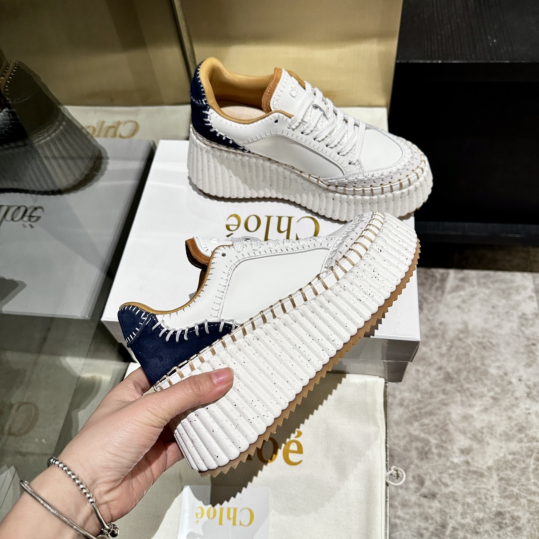 Chloé Handmade Stitching Casual Shoes - Comfortable & Durable 6 i1739021301 786 4