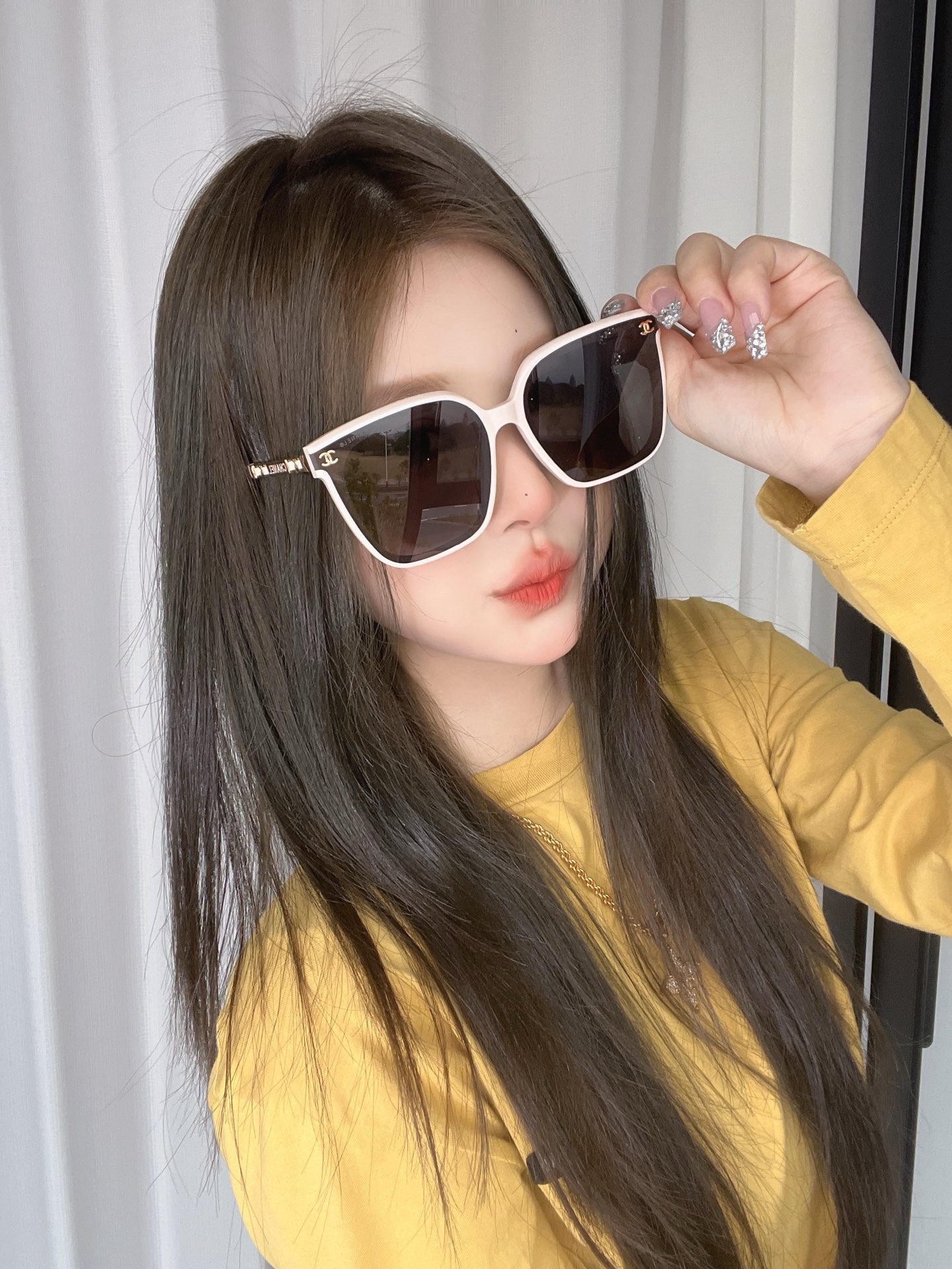  CHANE*  上脸图
Mod：CH 6814 
size：66-16-148