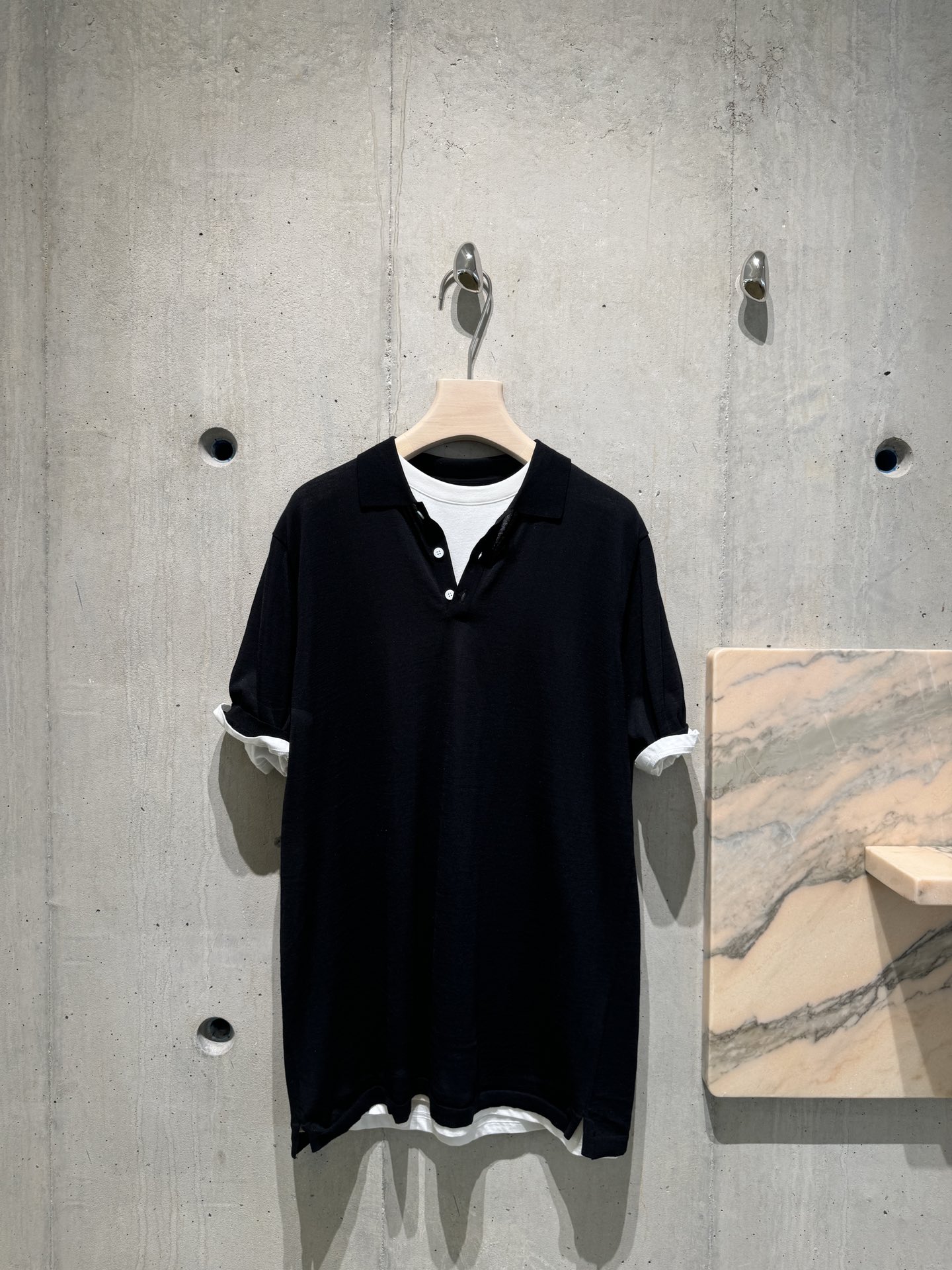 NO:314218,YS｜2025 Spring and Summer New Style, Real Two-piece spliced ​​old money polo dress, unexpectedly beautiful on the upper body, fashionable and simple and easy to wear, and looks very slim!  SML, skirts,alexander wang19860909YS｜2025 春夏新款 真两件拼接老钱polo连衣裙 上身意料之外的好看 时髦简约好穿 很显瘦！ SML,,skirts,alexander wang,Women's clothing