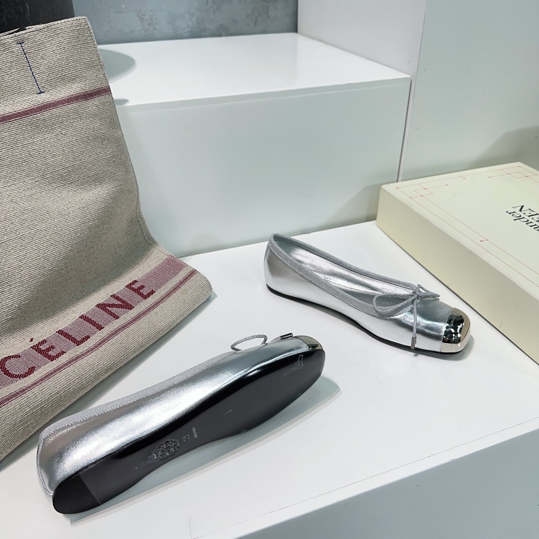 High-Quality Alexander McQueen Ballet Shoes, Imported Italian Leather, Size 35-40 - 图片 8