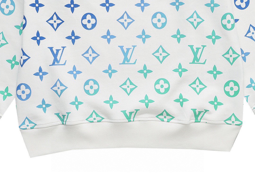 路易威登/Louis Vuitton 秋冬新品 炫彩满印老花圆领卫衣