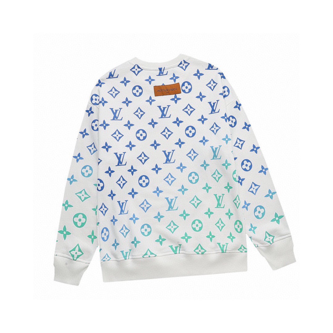 路易威登/Louis Vuitton 秋冬新品 炫彩满印老花圆领卫衣