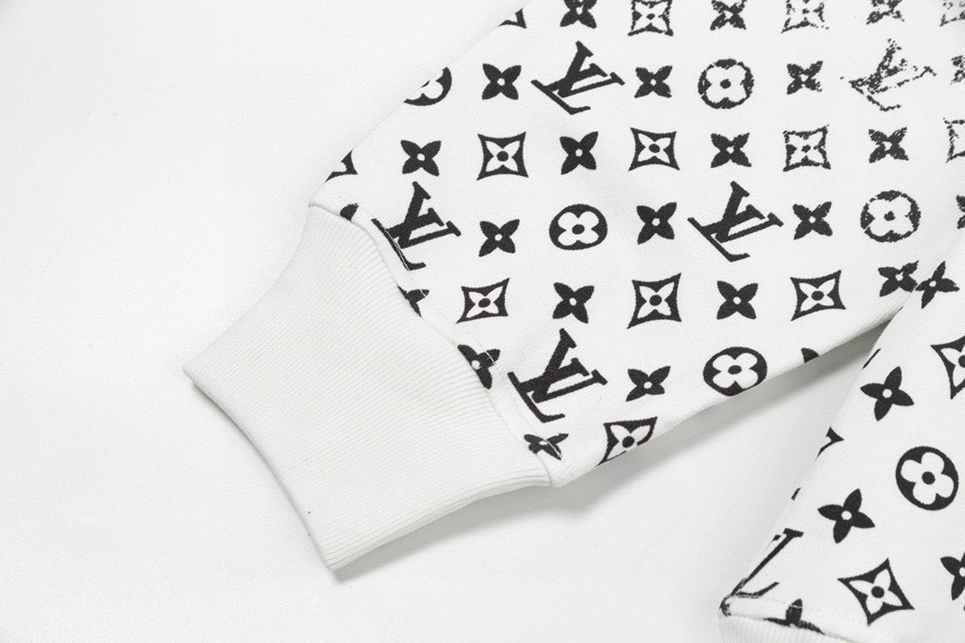 路易威登/Louis Vuitton 秋冬新品 老花半身渐变印花连帽卫衣