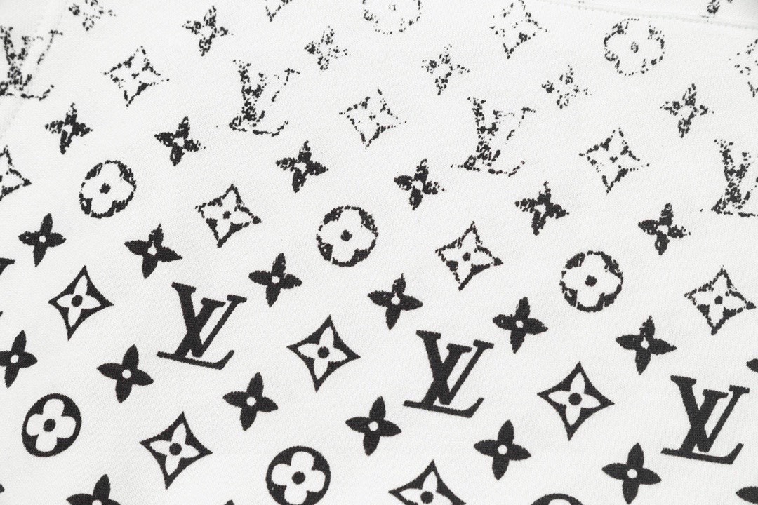 路易威登/Louis Vuitton 秋冬新品 老花半身渐变印花连帽卫衣