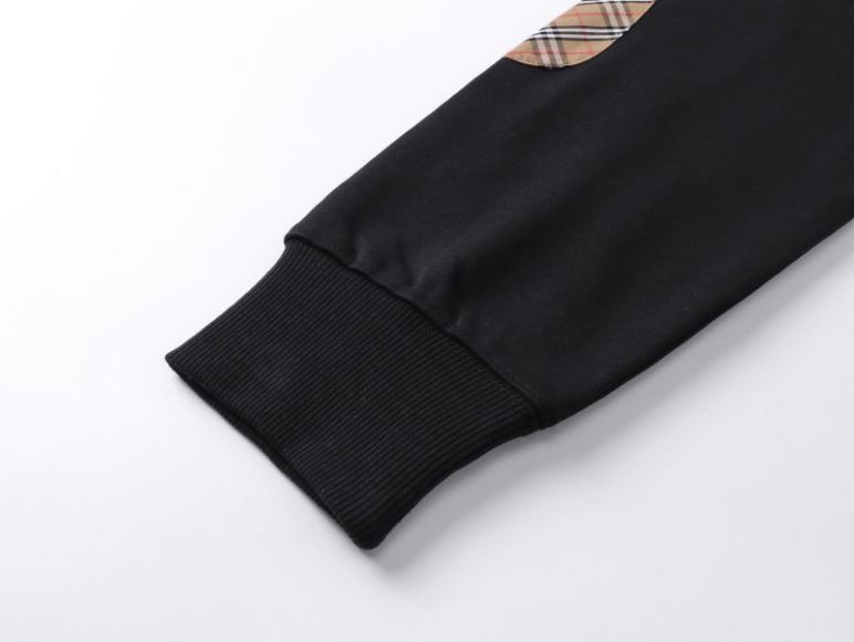 巴宝莉/Burberry 秋冬新品 经典格纹拼接开衫拉链外套