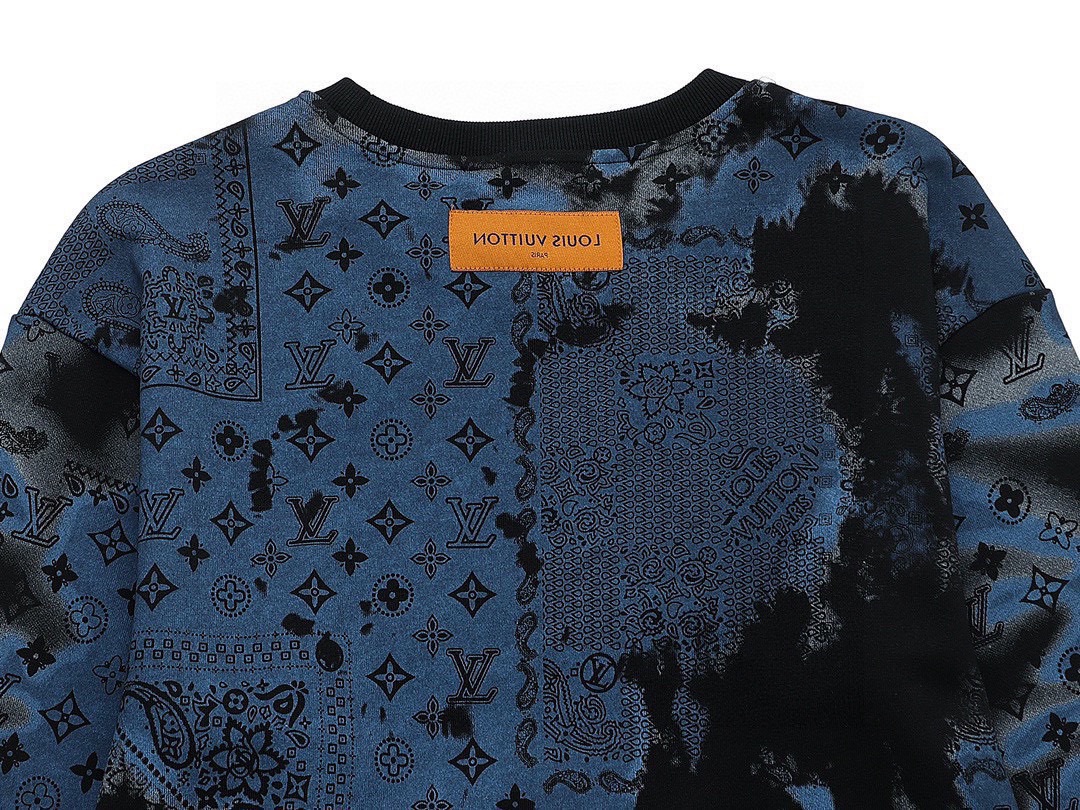 路易威登/Louis Vuitton 秋冬新品 重工直喷腰果花圆领卫衣