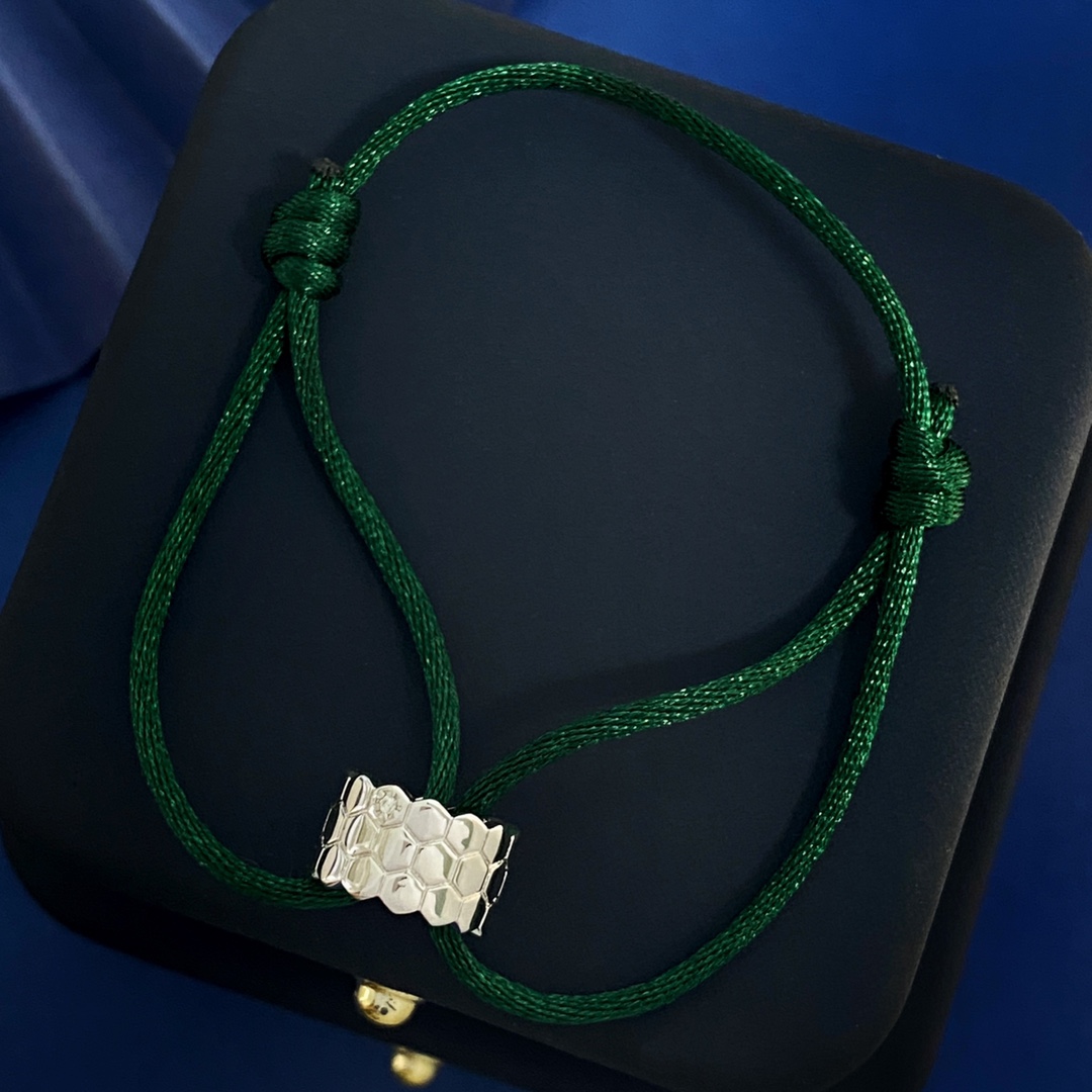 Luxury Jewelry Collection: Silver SM80, Jean-México, Chaumet Hexagone, Hand-Made Red Rope & Brass Gold Pieces - 图片 4