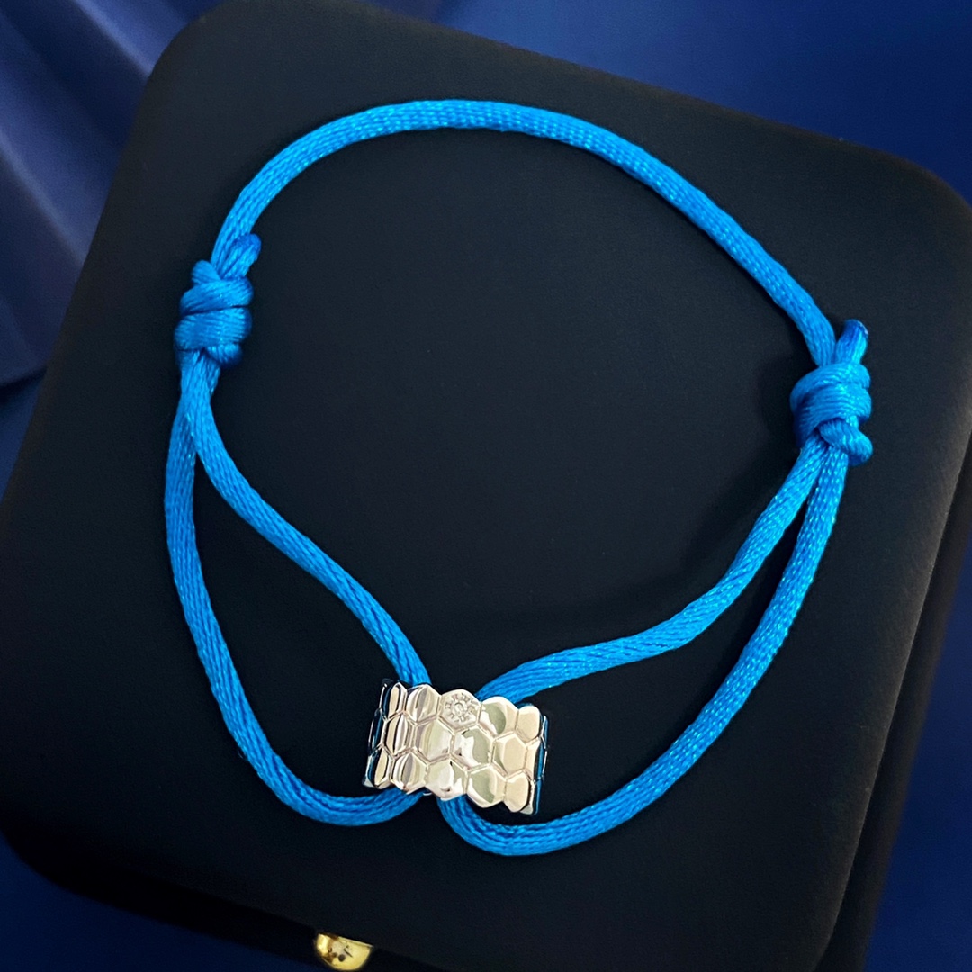 Luxury Jewelry Collection: Silver SM80, Jean-México, Chaumet Hexagone, Hand-Made Red Rope & Brass Gold Pieces - 图片 7