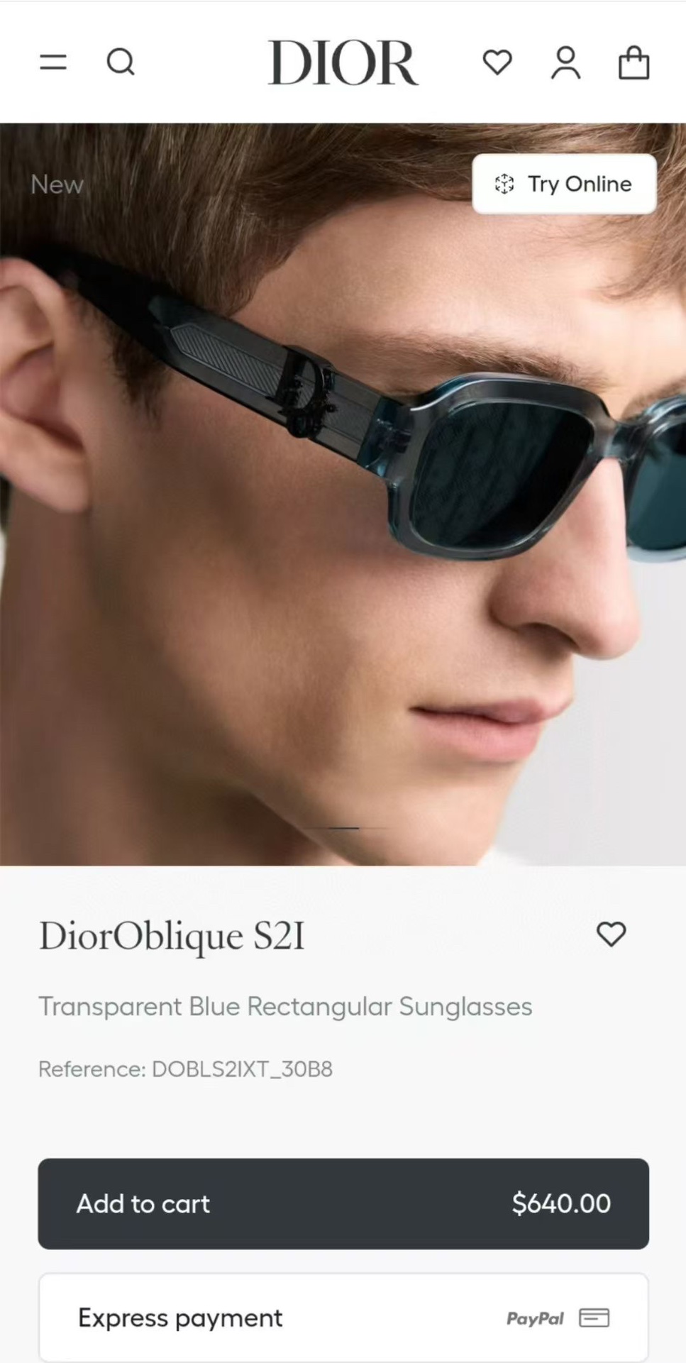 ‼️DIO*🌟🌟🌟MODEL：DiorOblique  S2I🌟🌟🌟