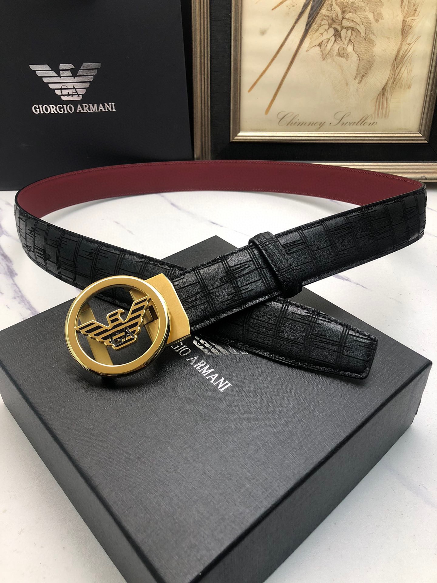 Italian Imported Oxen Skin Automatic Belts with Original Sheets and Automatic Buttons - 图片 2