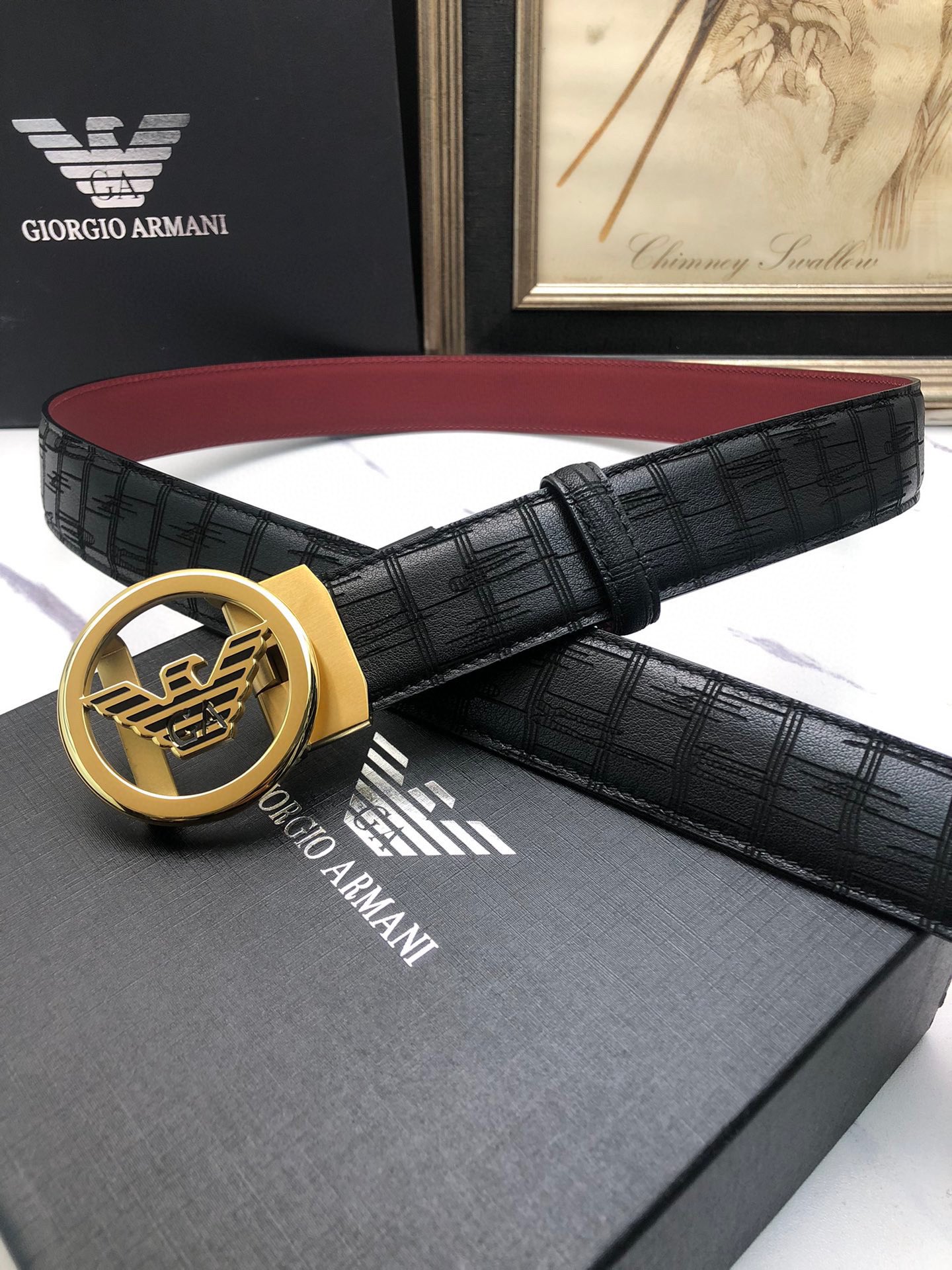 Italian Imported Oxen Skin Automatic Belts with Original Sheets and Automatic Buttons - 图片 4