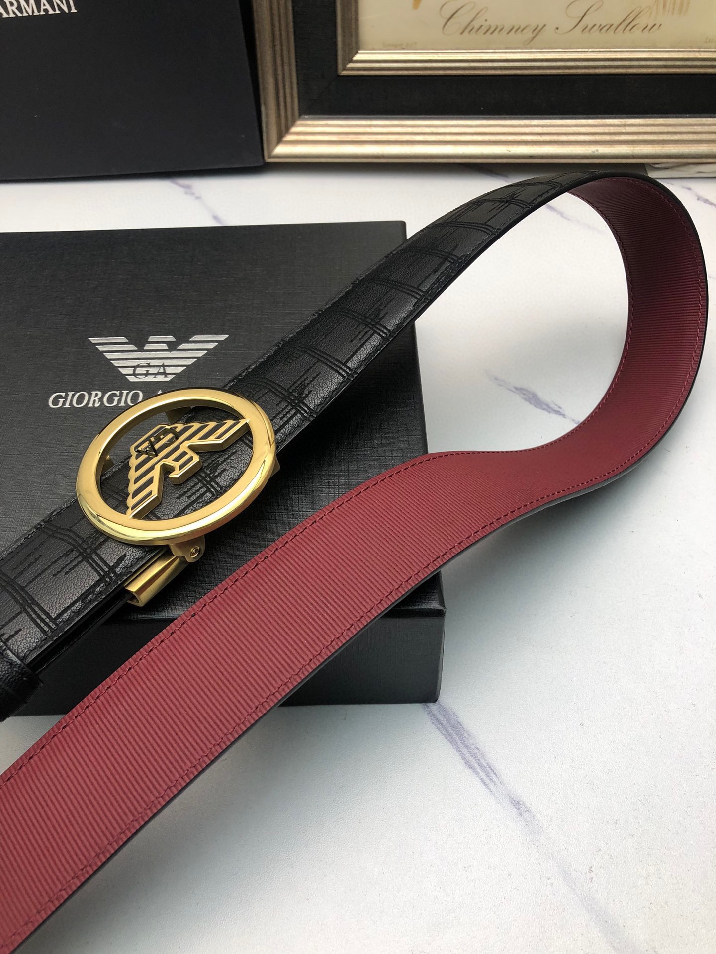 Italian Imported Oxen Skin Automatic Belts with Original Sheets and Automatic Buttons - 图片 5