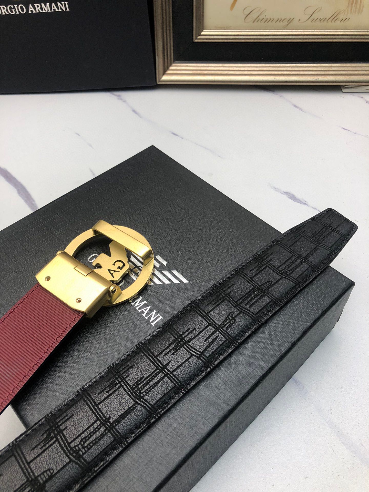 Italian Imported Oxen Skin Automatic Belts with Original Sheets and Automatic Buttons - 图片 7