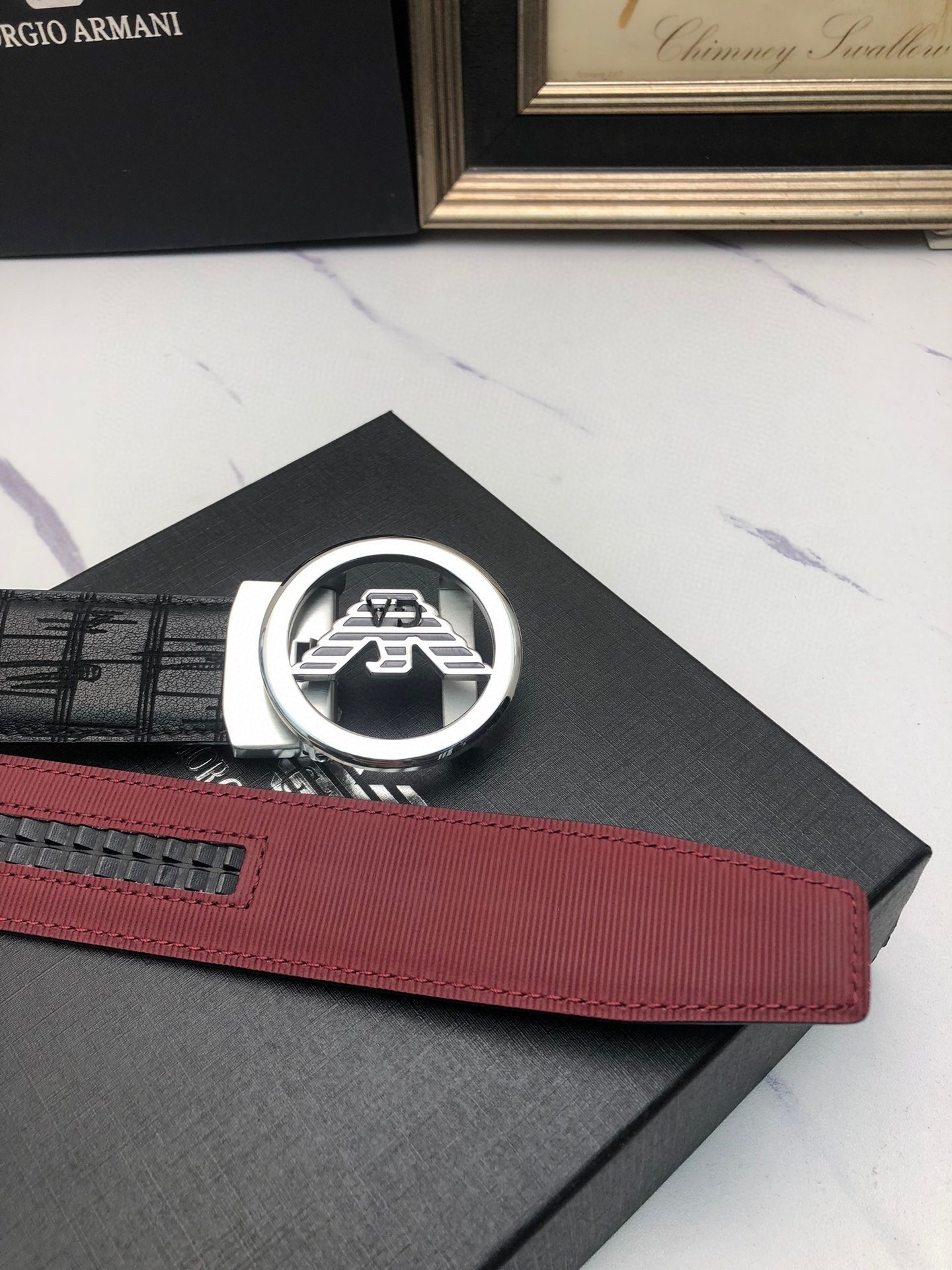 Italian-made Amani Automatic Belts: Genuine Oxen Skin, Tailorable, Exclusive Design - 图片 6
