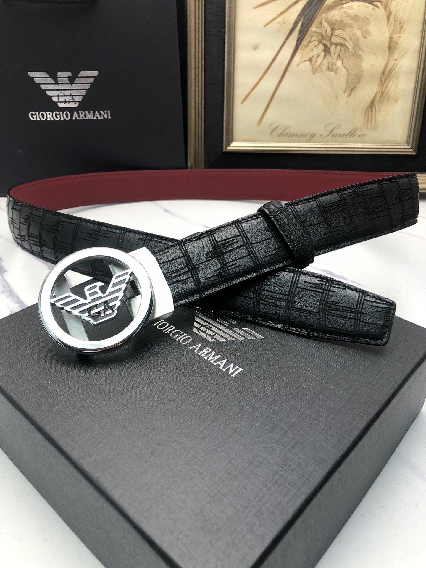 Italian-made Amani Automatic Belts: Genuine Oxen Skin, Tailorable, Exclusive Design - 图片 2