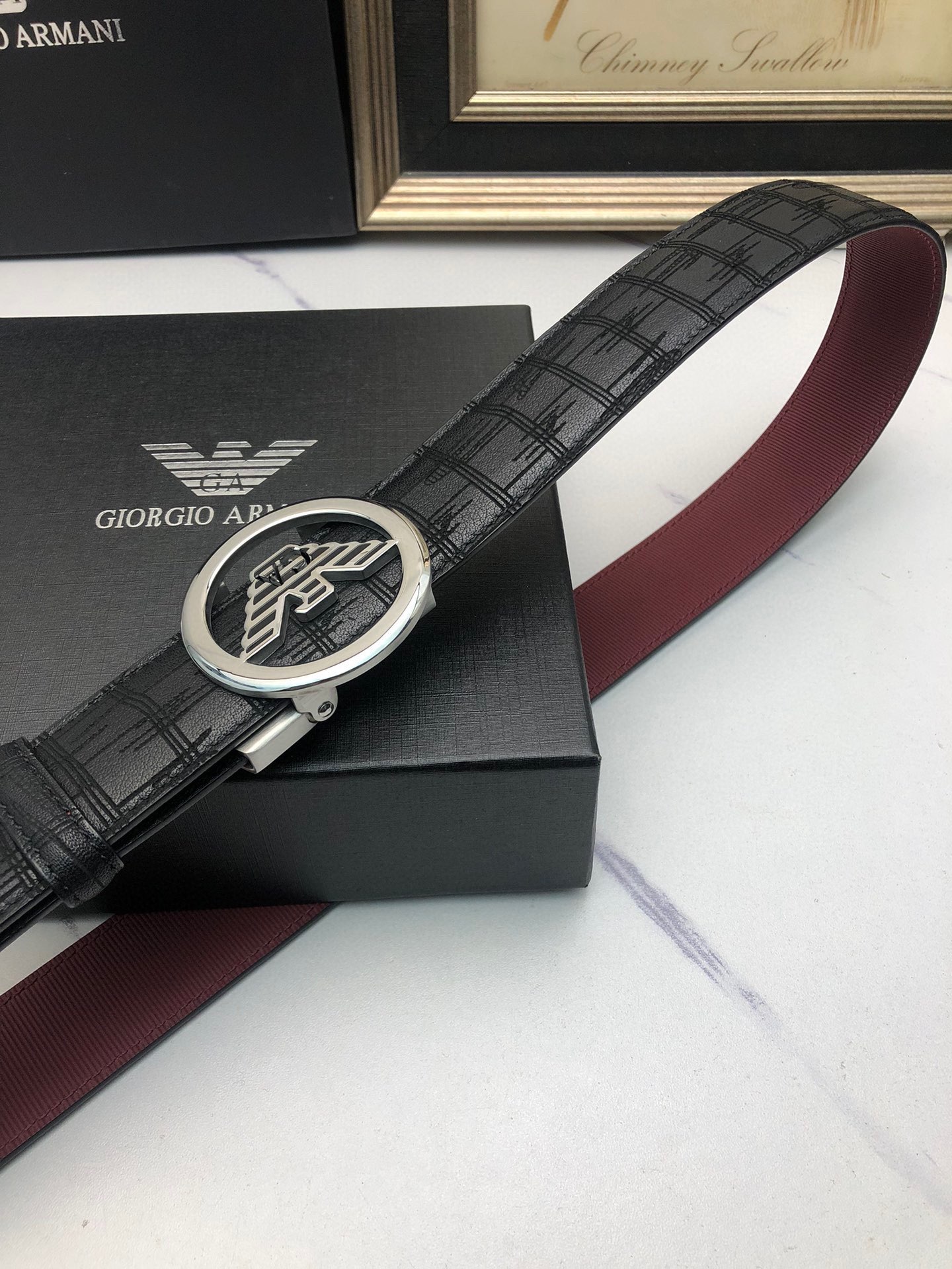 Italian-made Amani Automatic Belts: Genuine Oxen Skin, Tailorable, Exclusive Design - 图片 4