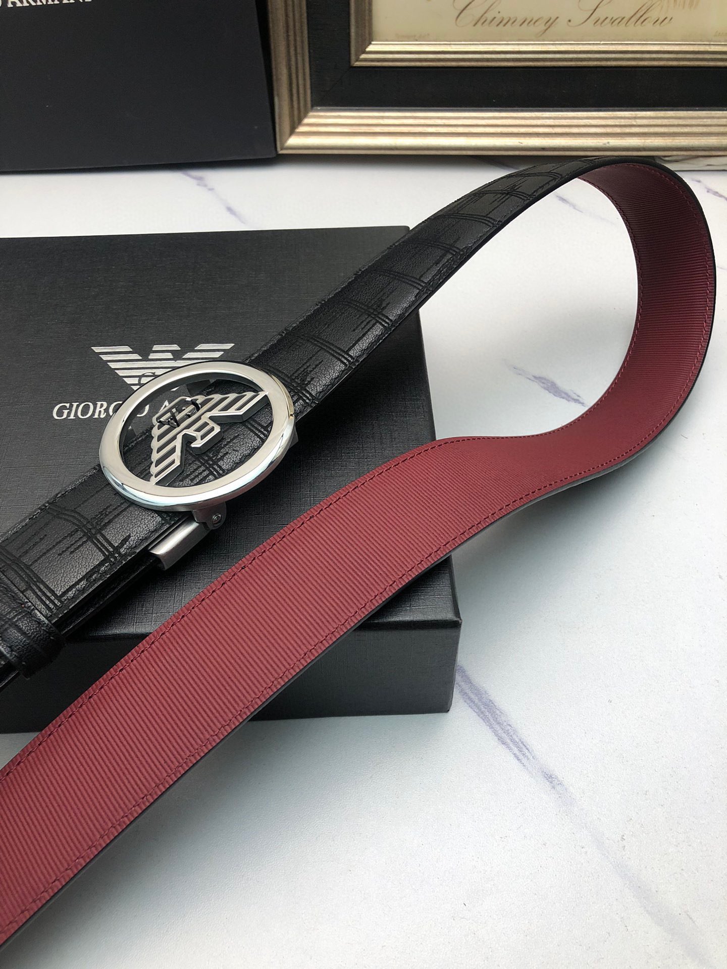 Italian-made Amani Automatic Belts: Genuine Oxen Skin, Tailorable, Exclusive Design - 图片 5