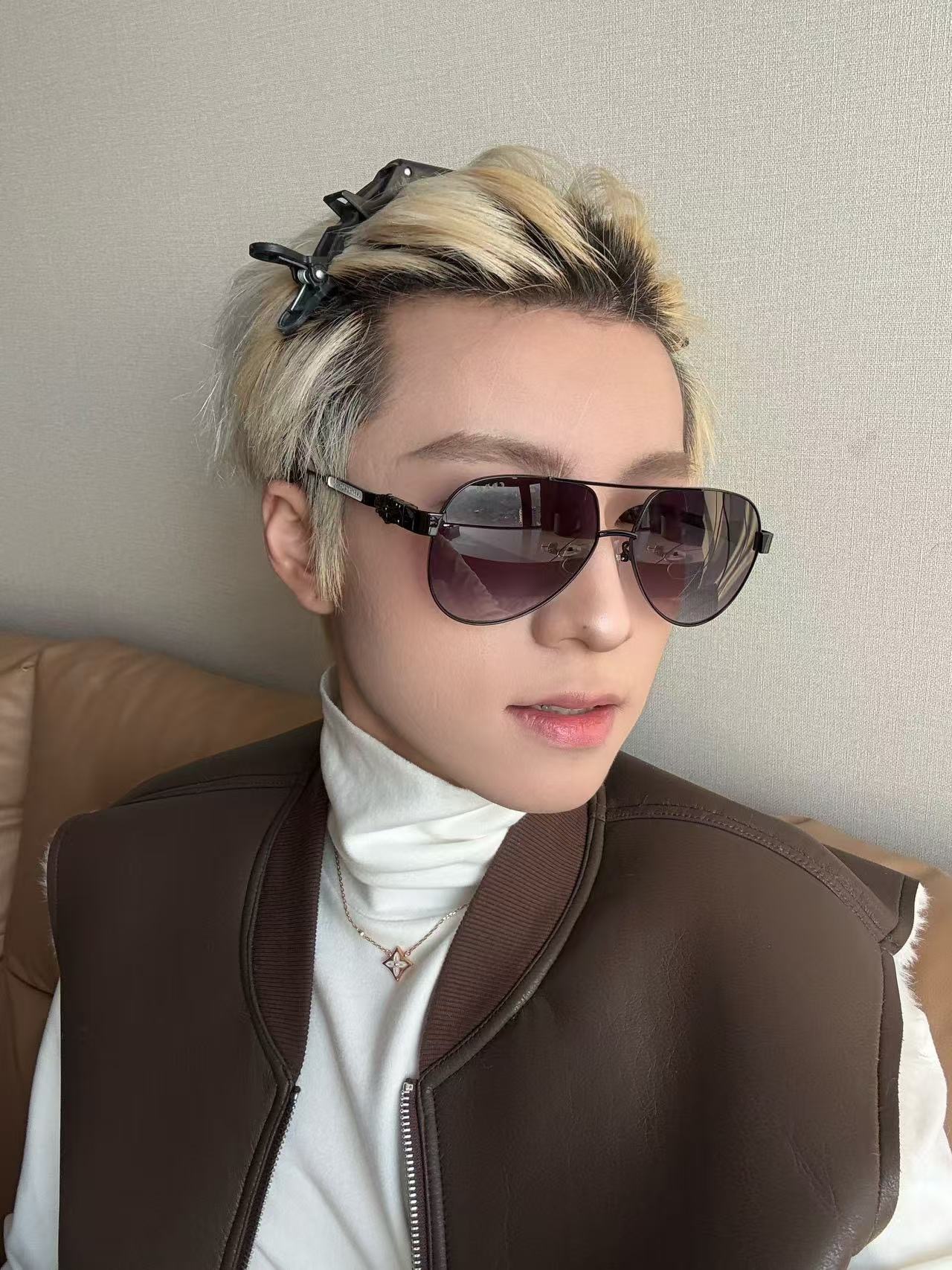   新款 CH8013 眼镜界的爱马仕 Chromehearts 克罗心眼镜 男女款太阳镜 金 镜架 顶