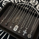 【Chrome Hearts】 Cross Cross Heart Coleção da nova coleção de colar! 1 【Chrome Hearts】 Cross Cross Heart Coleção da nova coleção de colar!