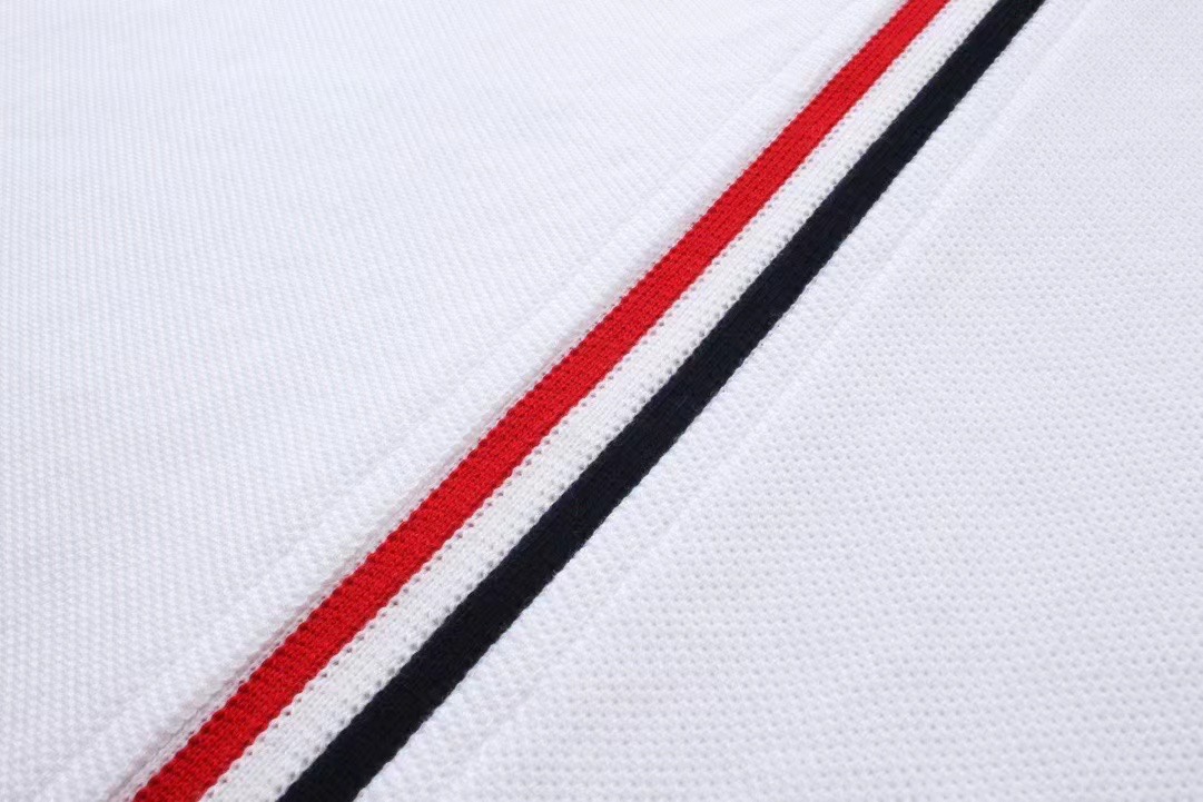 ThomBrowne Polo Shirt: Post-TB Knitting Short Sleeves, 240g Groundware, Unique Design - 图片 8