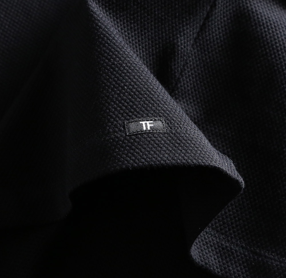 “Tom Ford Men’s Silicon Polo Shirt: Black, White, Grey, M-XXXL Sizes Available” - 图片 6
